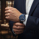 Zeppelin 100 Years Blue Chronograph Watch